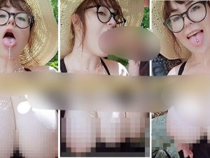 MinaDemonic Porno Video: Riskanter Outdoor bl*wjob + Gesichtsbesa**ng