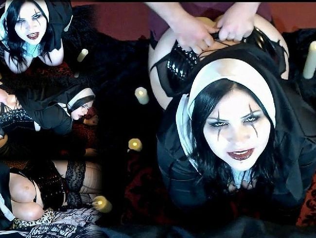 MinaDemonic Porno Video: Unartige Nonne bekehrt!